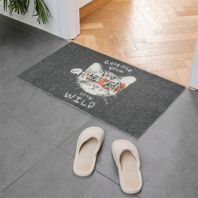 Cartoon Creative Floor Mat Thickened Absorbent Floor Mat Bathroom Absorbent Floor Mat Bathroom Quick-Drying Door Mat Non-Slip Mat