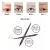 Music Flower Music Flower New Water Mist Double Effect Brow Carving Dyed Eyebrow Pencil Waterproof Sweat-Proof Long-Lasting Lightweight Eyebrow Pencil