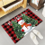 Snowman Kitchen Carpet 2-Piece Set Merry Christmas Indoor Floor Mat Winter Christmas Door Mat Running Carpet Mat Kitchen