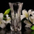 Crystal Glass Vase Wholesale Transparent Thickened Hydroponic Rich Bamboo Lily European Living Room Creative Flower Arrangement Lily
