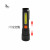 New Aluminum Alloy P50 Outdoor Zoom Long-Range Red Light Warning Emergency Light Cob Sidelight Flashlight