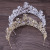 Korean Flowers Diamond Bridal Crown Handmade Beaded Pearl Hair Band Wedding Dress Birthday Formal Dress Accessories Headband