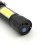 Outdoor Strong Light LED Aluminum Alloy USB Rechargeable Flashlight with Sidelight Zoom Flashlight