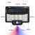 New Human Body Induction Cob Wall Lamp LED Solar Patch Seven-Color Ambience Light Garden Garden Lamp Outdoor Street Light