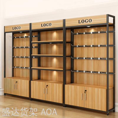 Supermarket Display Rack Shelf Convenience Store Snack Cosmetics Multi-Layer Product Storage Display Cabinet Rack