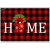 Red and Black Buffalo Plaid Pattern Home Door Mat, Winter Holiday Buffalo Plaid Carpet Home Garden