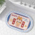 Cute Fresh Cartoon Foot Mat Hand Washable Crystal Velvet Bathroom Mat Bathroom Non-Slip Floor Mat Absorbent