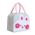 Reusable Eco-friendly Customized Insulation Paper Box Cute Zipper for Kids Lunch Bag School