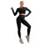 Yoga Clothes Women's Suit Workout Top Women's Long-Sleeved Jacquard Sports High Waist Tight Hip Lifting Seamless Yoga Pants