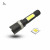 Outdoor Strong Light LED Aluminum Alloy USB Rechargeable Flashlight with Sidelight Zoom Flashlight