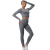 2022 New European and American Yoga Suit Seamless Knitted Autumn and Winter Fitness Exercise Yoga Clothes Women's Suit plus Size