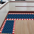 4 Th of July Kitchen Carpet 2-Piece Floor Mat American Flag Star Stripes Red White Blue Non-Slip Rubber Backing Carpet
