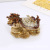 Chinese Style Alloy Enamel Crafts New Year Decoration Dragon Turtle Painted Diamond-Embedded Jewelry Box Commemorative Gift