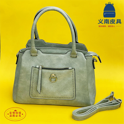 Litchi Pattern Portable Shoulder Messenger Bag Wallet Cosmetic Bag Three Pockets Women's Fashion Trendy Bags
