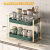 . Kitchen Storage Rack Table Seasoning Kitchen Supplies Household Complete Collection Bowl Plate Cup Multi-Layer Storage Rack Draining