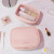 New Pu + PVC Two-in-One Cosmetic Bag Women's Portable Waterproof Large Capacity Travel Cosmetics Storage Bag Personal Hygiene Bag