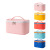 Pu Waterproof Large Capacity Portable Cosmetic Bag Double Zipper Solid Color Storage Bag Multifunctional Wash Bag Factory Wholesale