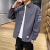 New Casual Men's Long Sleeve Fashion Simple Shirt Loose Large Size Student Solid Color Shirt Hong Kong Style Hidden Hook Workwear