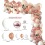 102PCs Rose Gold Balloon Set Cross-Border White Rose Gold Balloon Chain Set Wedding Decoration