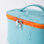 Pu Waterproof Large Capacity Portable Cosmetic Bag Double Zipper Solid Color Storage Bag Multifunctional Wash Bag Factory Wholesale