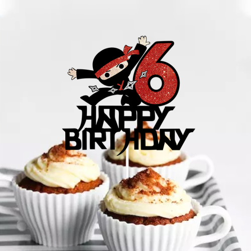 dart boy 6 years old party decoration layout 6 happy birthday cake card insertion