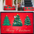 Merry Christmas Door Mat Non-Slip Red Christmas Carpet Outdoor Welcome Mat Christmas Tree Printing Indoor Floor Mat