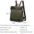 French Minority Canvas Backpack with Leather Backpack Simple Short-Distance Outdoor Travel Backpack Student Schoolbag