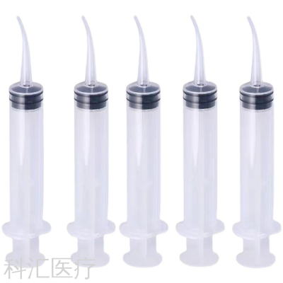 With Scale Elbow Dental Flusher Curved Mouth Syringe Dental Oral Irrigation Conveyor