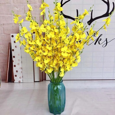Dancing-Lady Orchid Fake/Artificial Flower High-End 2022 New Living Room Furnishings Dried Flowers Bouquet High Quality Table Flower Decoration Flower