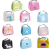 Cartoon Small Zipper Lunch Bag Office Worker with Rice Insulated Bag Oxford Cloth Portable Convenient Lunch Box Bag