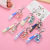 Acrylic Accessories Colorful Electroplated Dinosaur Keychain Lovely Bag Hanging Decoration Car Key Chain Small Jewelry Wholesale