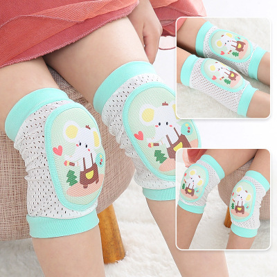 Baby Knee Pads Drop-Resistant Baby Summer Thin Toddler Crawling Children's Knee Pad Foot Sock Summer Sports Children Elbow Pads