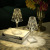 Creative Crystal Diamond Table Lamp Simple Italian Ins Portable LED Acrylic Bedside Atmosphere Indoor Small Night Lamp