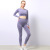 European and American Sports Running Top Long Sleeve Slim Fit Gym Peach Hip Yoga Pants Hip-Lifting Dot Yoga Suit