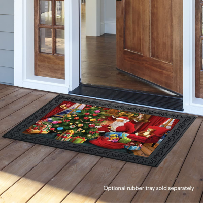 Christmas Magic Doormat Santa Tree Indoor Outdoor cm X cm