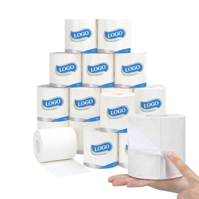 Ome Customized Export Tissue 120G Three-Layer Printable Logo Toilet Paper Factory Wholesale Hollow Roll Paper