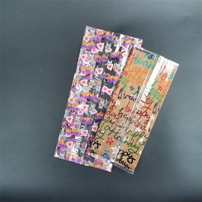 Small Colorful Decorative Middle Sealed Clear PP Cellophane 