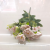 New Artificial Flower Single Branch Flower Eleven Head Tea Rose Fake Flower Vase Decoration Living Room Dining Room