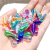 6x21mm Transparent Water Drop Pendant Plastic Beads Beads Minority Dance Clothing Accessories Handmade Beaded AB Color