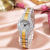 Cross-Border Foreign Trade Starry Sky Gold Women's Watch Diamond Alloy Fashion Steel Belt Women's Quartz Watch Wholesale