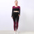 Seamless Cross-Border European and American Yoga Clothes Women's High Elastic Gradient Workout Top Long Sleeve Tight High Waist Hip Lifting Cycling Pants