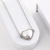 Factory Direct Stainless Steel Love Layered Necklace Niche Design Three-Dimensional Love Necklace Jewelry Ornament