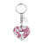 Korean Style Fashion Hollowed-out Keychain Personalized Patterns Love Ring Keychain Accessories Pearl Accessories Keychain