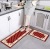 Nordic 3D Transfer Printing Crystal Velvet Kitchen Floor Mat Long Strip Set Chinese Style Lovely Mat Factory Wholesale