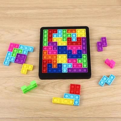 Bubble Music Building Blocks, Silicone Material Tetris Educational Jigsaw Puzzle-Factory Supplier Authentic Guarantee