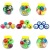 No. 45 Glowing Bounce Ball Rubber Bouncing Ball Children's Luminous Jump Toy Ball Dog Pet Bouncing Ball