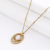 New Stainless Steel Golden Chain Net Red Pendant Fashion Ornament Vintage Sweater Chain Gift for Friends Factory Direct Supply