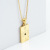 Cross-Border 18K Stainless Steel Tower Stamp Necklace Female Personality Fashion Titanium Steel Square Pendant Necklace Ornament