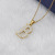 Cross-Border Stainless Steel Diamond Letters Necklace Female 18K Jinmei Fashion Ol English First 26 Letters Pendant Ornaments Female