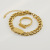 Cross-Border Stainless Steel Cuban Link Chain Necklace Bracelet Jewelry Set 18K Gold Fashion All-Match Earrings Set Wholesale